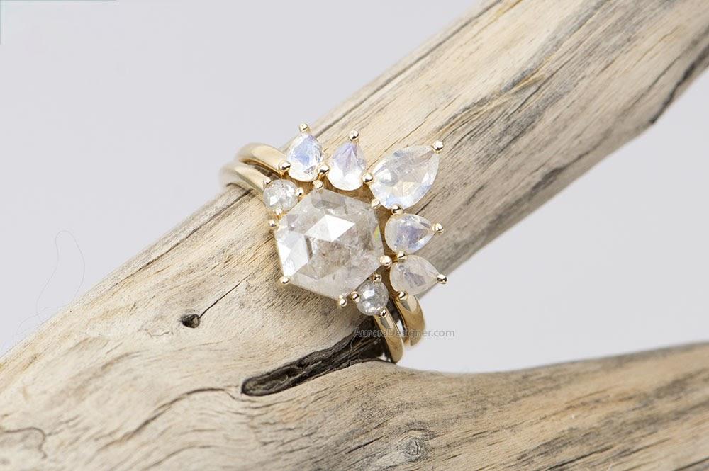 Amazon.com: Sister Pillars Style Diamond Ring | Julia Collection by Aurora  Diamond | 0.52 Carat Diamond Ring.Diamond:0.24 Diamond2:0.28 crt F SI Made:  14K 2.32 gr White Gold: Clothing, Shoes & Jewelry