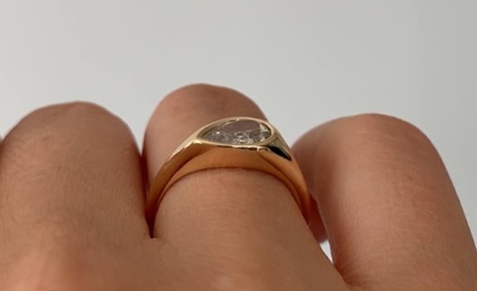 Custom Listing for Kyle*** SPP129 Bezel Set Engagement Ring Platinum Jo Dane