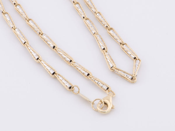 Buy 14k Yellow / White Solid Gold Necklace Detangler 16x4mm / 21x4mm Bar 2  / 3 / 5 Rows Separator Divider Clasp to Untangle Layered Chain Online in  India 
