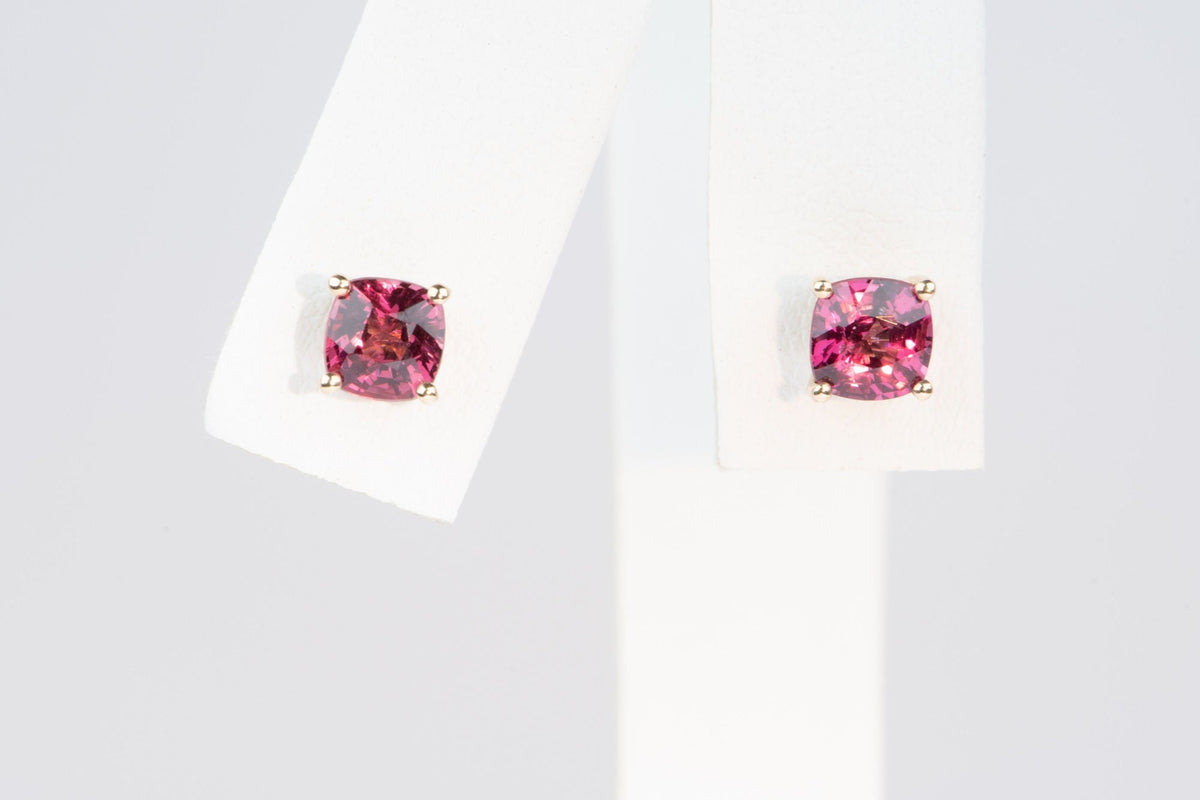 Bright Red Spinel Earrings 14K Gold R3218 Aurora Designer