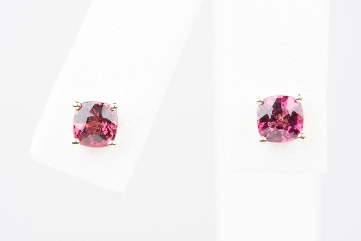 Bright Red Spinel Earrings 14K Gold R3218 Aurora Designer