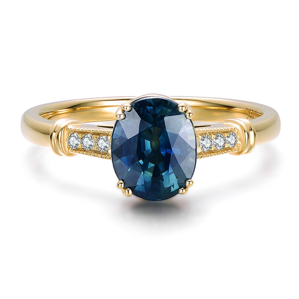 RARE !! SAPHIR VERT BLEU D'AUSTRALIE : 5.2 mm x 4.5 mm RARE !! SAPHIR VERT BLEU D'AUSTRALIE : 5.2 mm x 4.5 mm