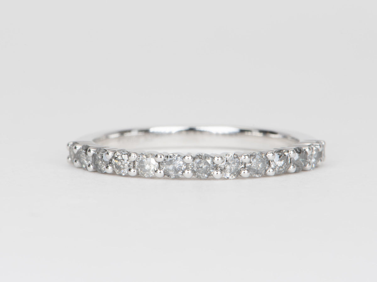 2mm Salt and Pepper Diamond Wedding Band Platinum AD1594SP Closeout
