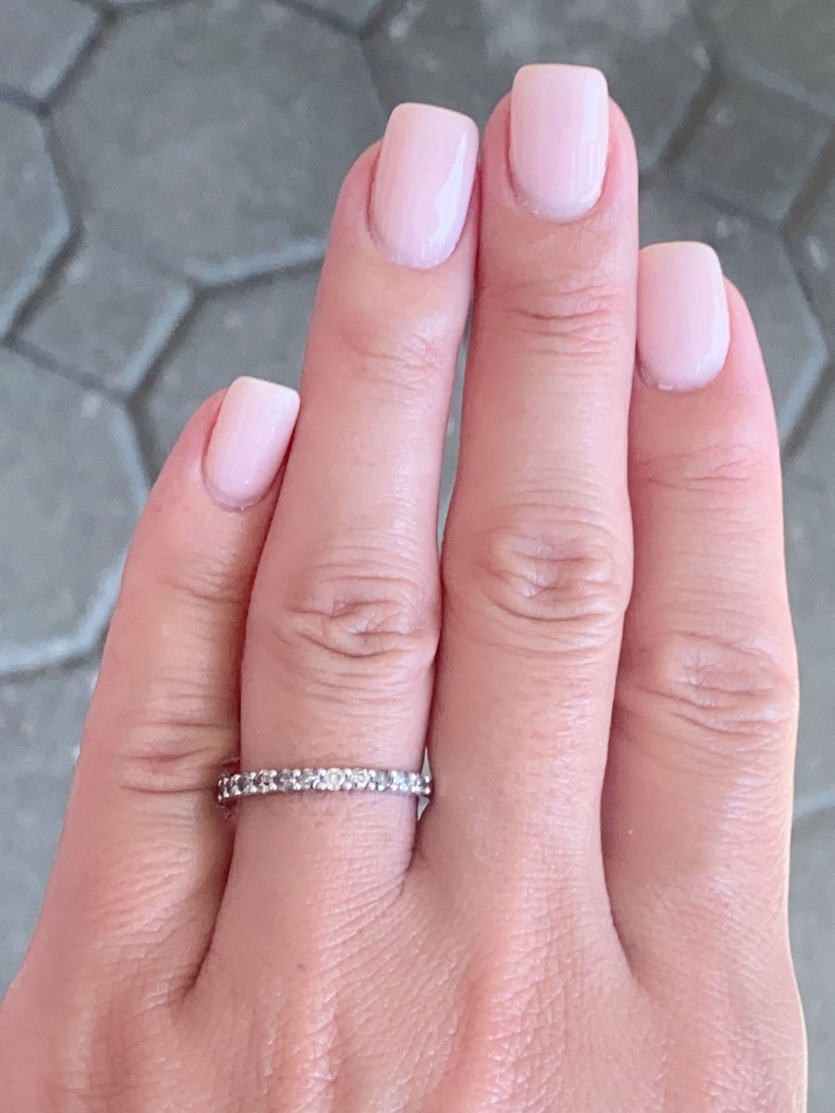 2mm Salt and Pepper Diamond Wedding Band Platinum AD1594SP Closeout