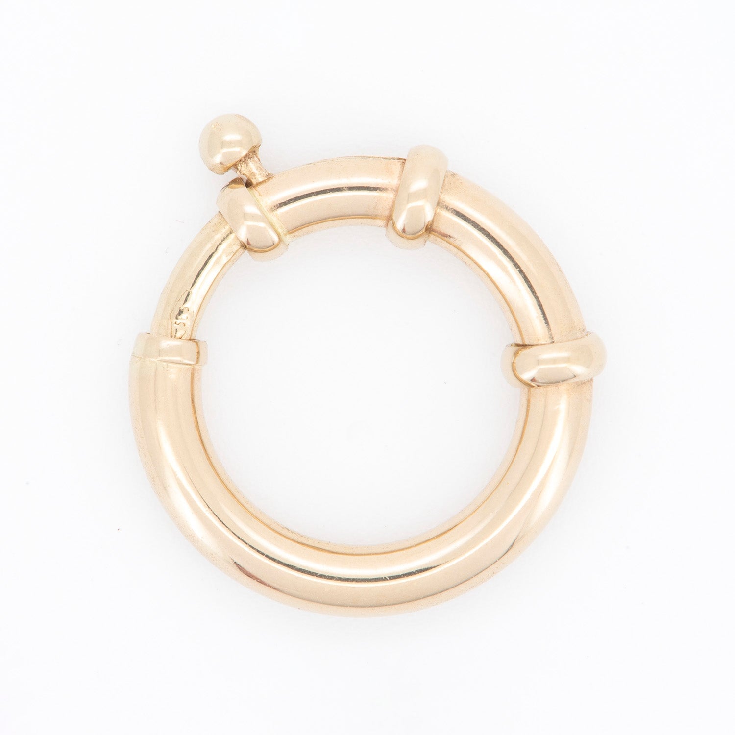 Aurora Designer - 13mm Large Spring Ring Sailor Clasp 14K Gold