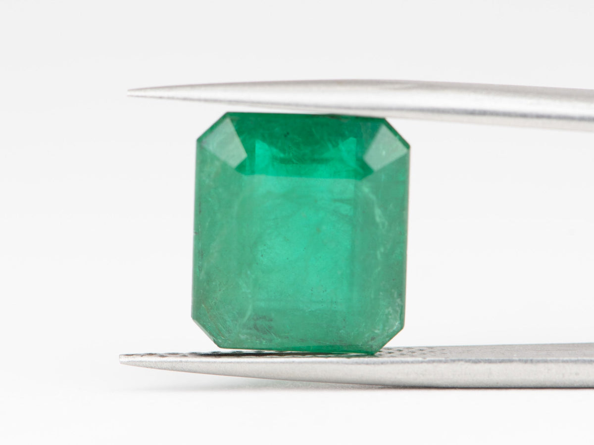 8.35ct Rectangle Shape Emerald, 12.7x11.2x7.3 EM01 Aurora Designer
