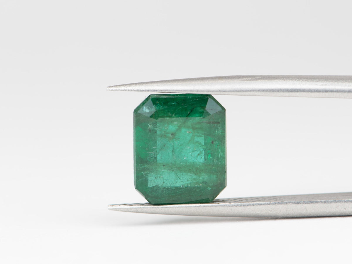 5.05ct Square Shape Emerald, 10.9x9.1x6.3 EM03 Aurora Designer