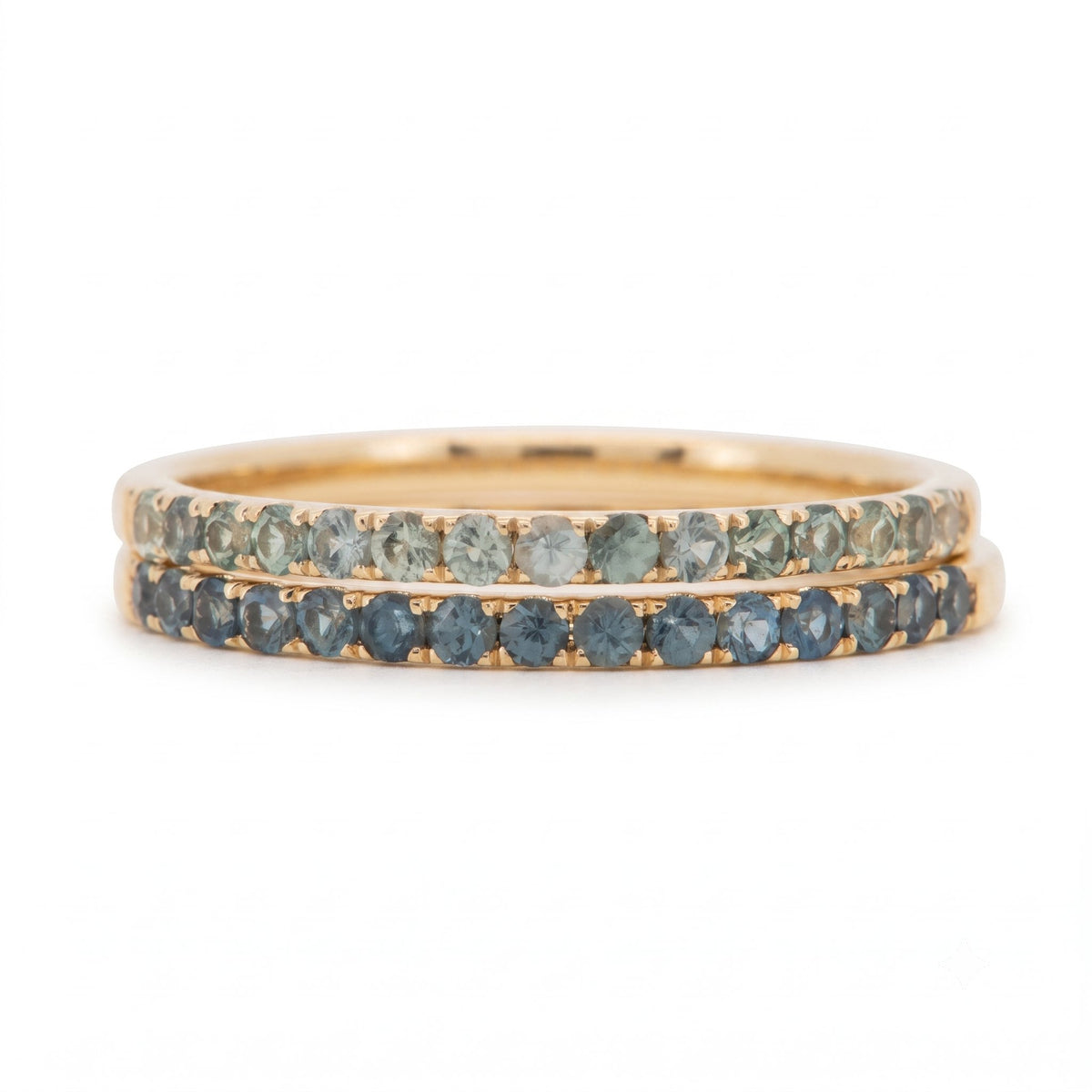 1.5mm Montana Sapphire Wedding Band 14K Gold M5094 Aurora Designer