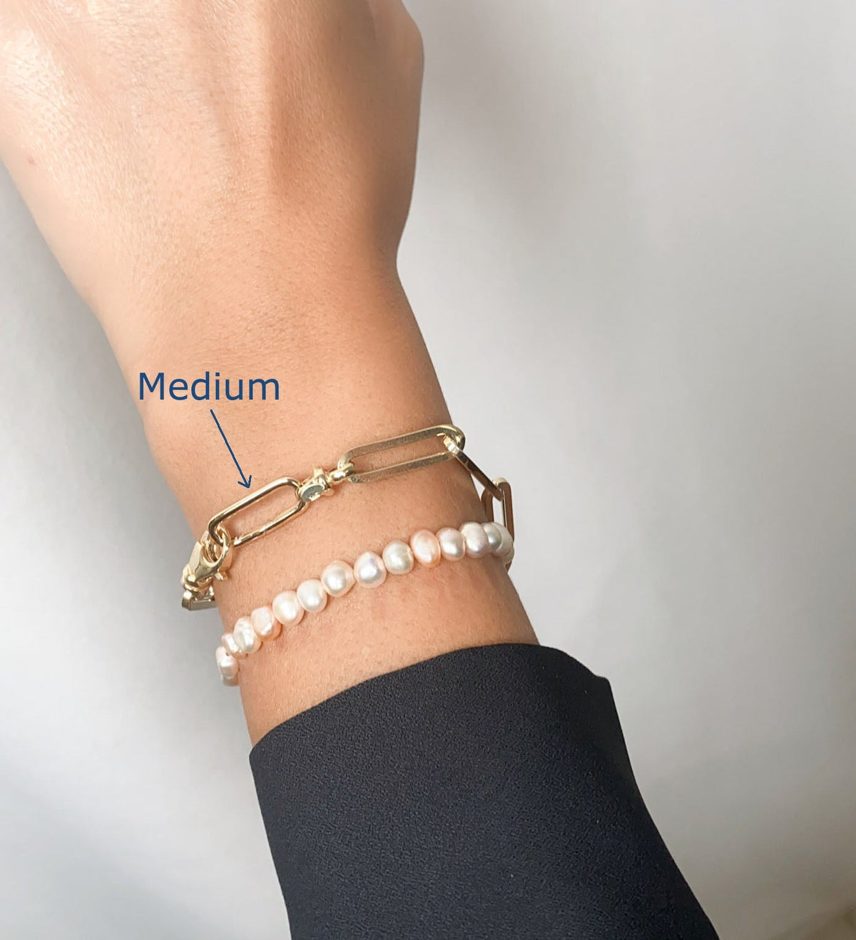 Push Gate Long Rectangle 14K Gold Pendant Holder Large and Medium M4012 Aurora Designer