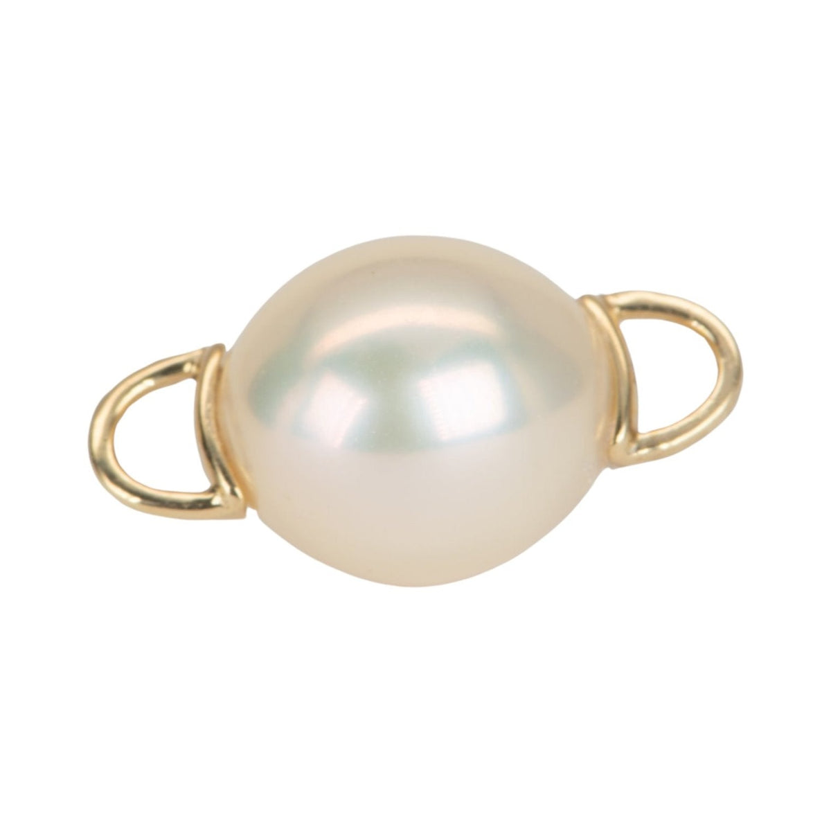 Freshwater Pearl with 18K Gold Loops Extension Connector M4038 Aurora Designer