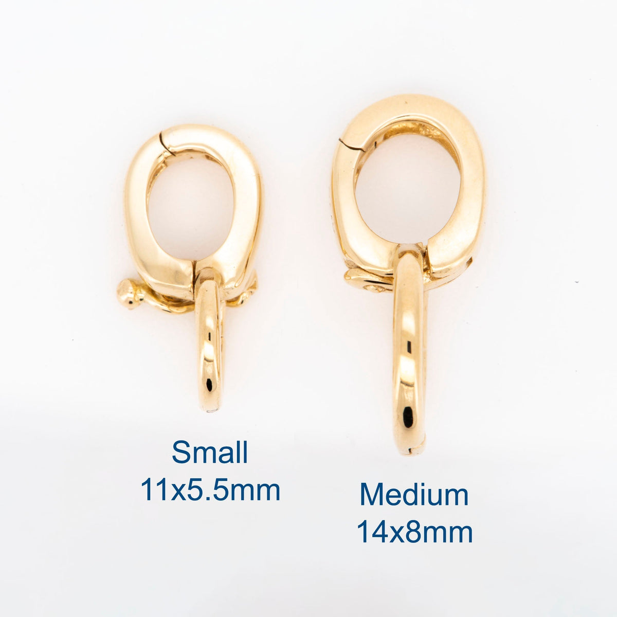 14K Gold Pendant Charm Enhancer Converter Bail Multiple Sizes M4041 Aurora Designer