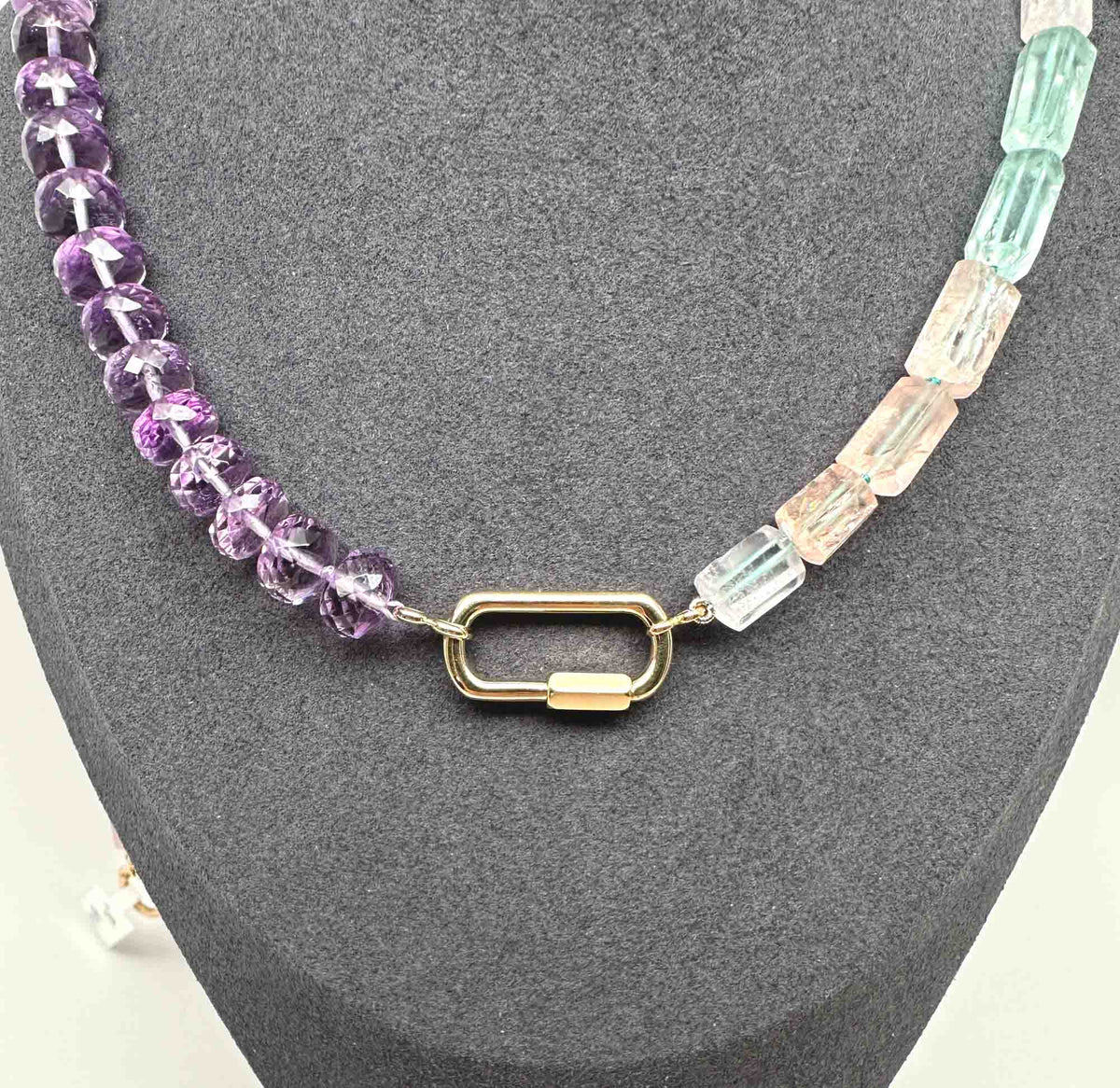 25x12mm 14K or 18K Gold Carabiner Chain Connector M4054 Aurora Designer