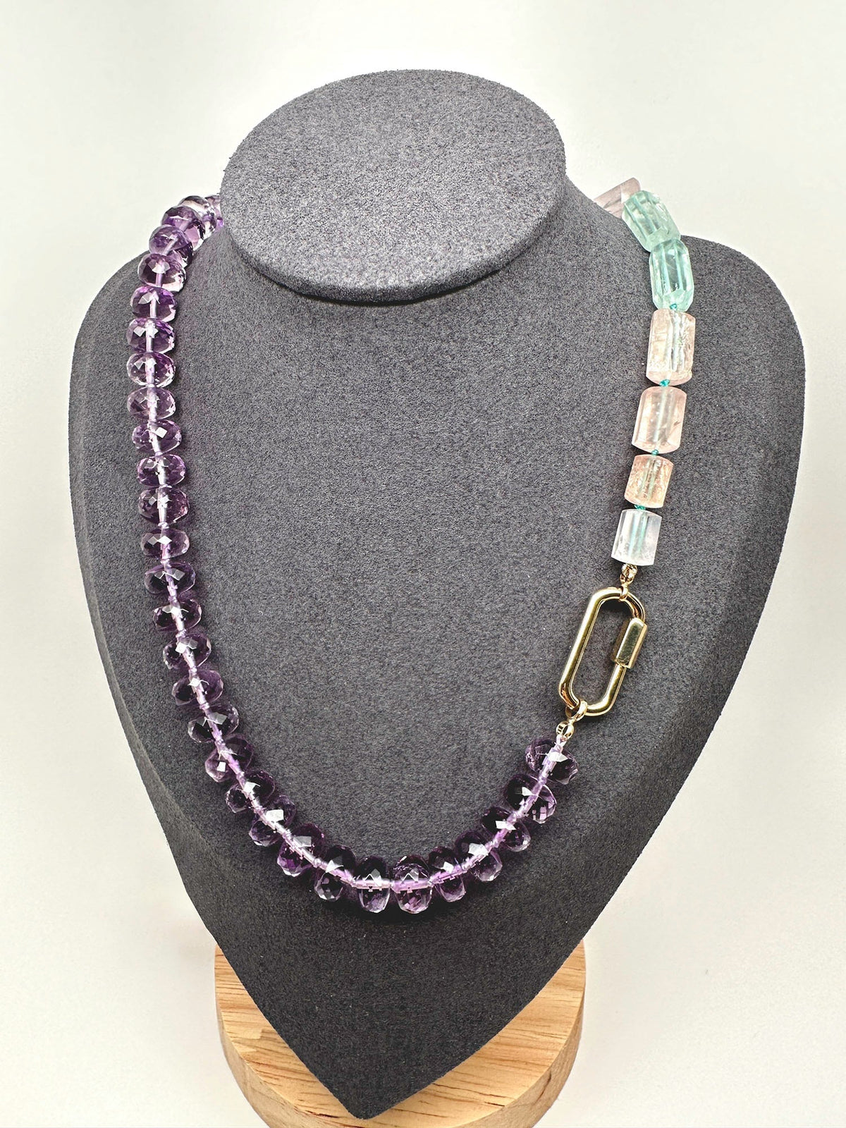 25x12mm 14K or 18K Gold Carabiner Chain Connector M4054 Aurora Designer