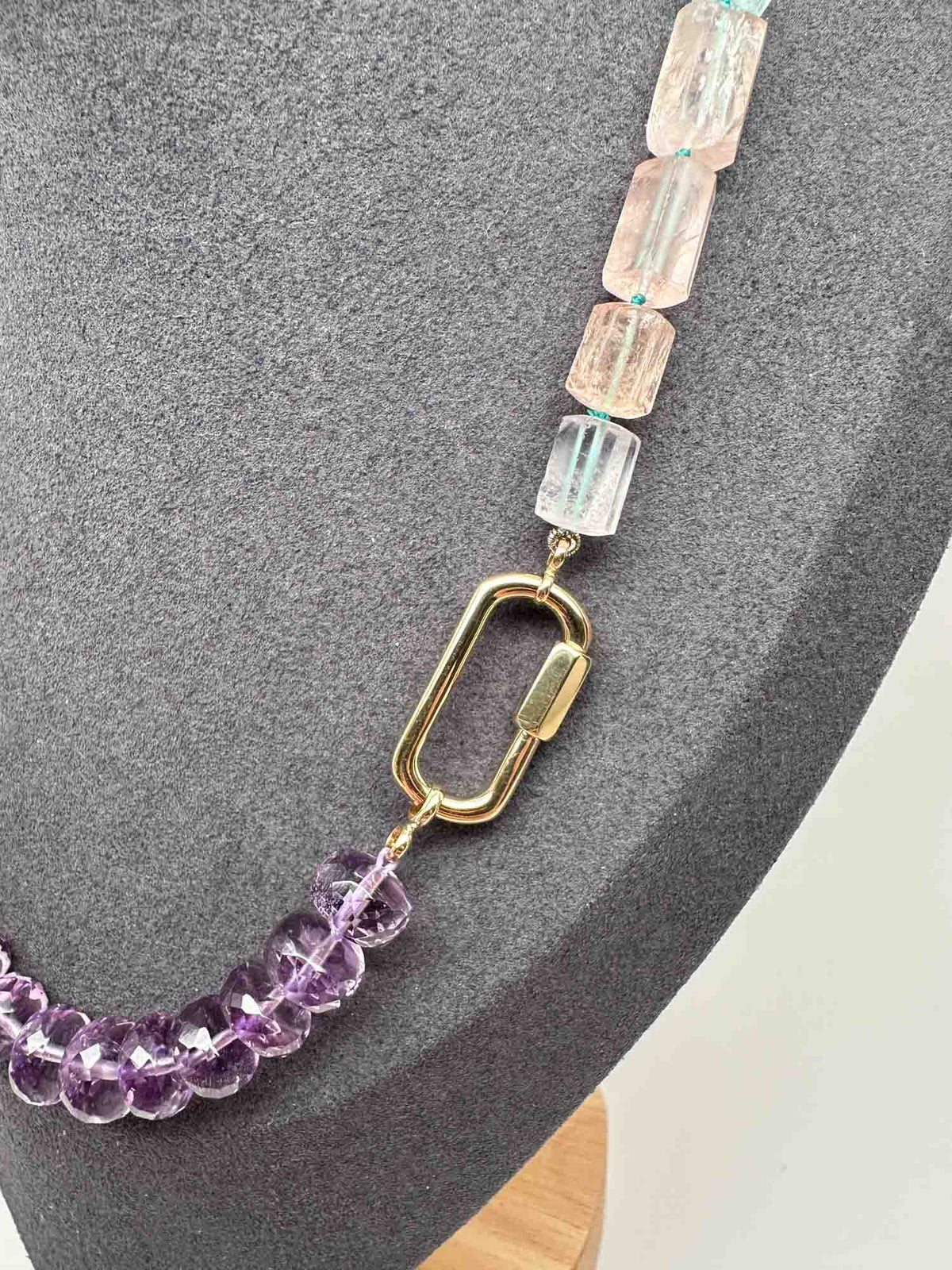 25x12mm 14K or 18K Gold Carabiner Chain Connector M4054 Aurora Designer