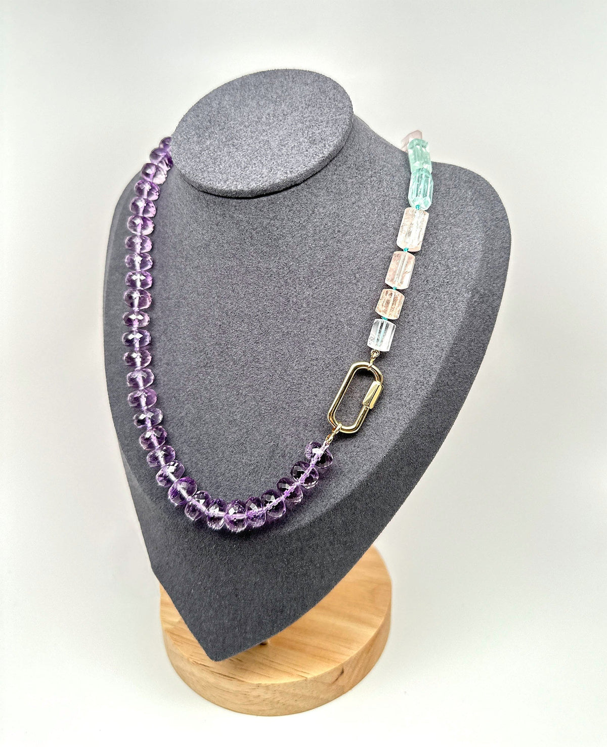 25x12mm 14K or 18K Gold Carabiner Chain Connector M4054 Aurora Designer