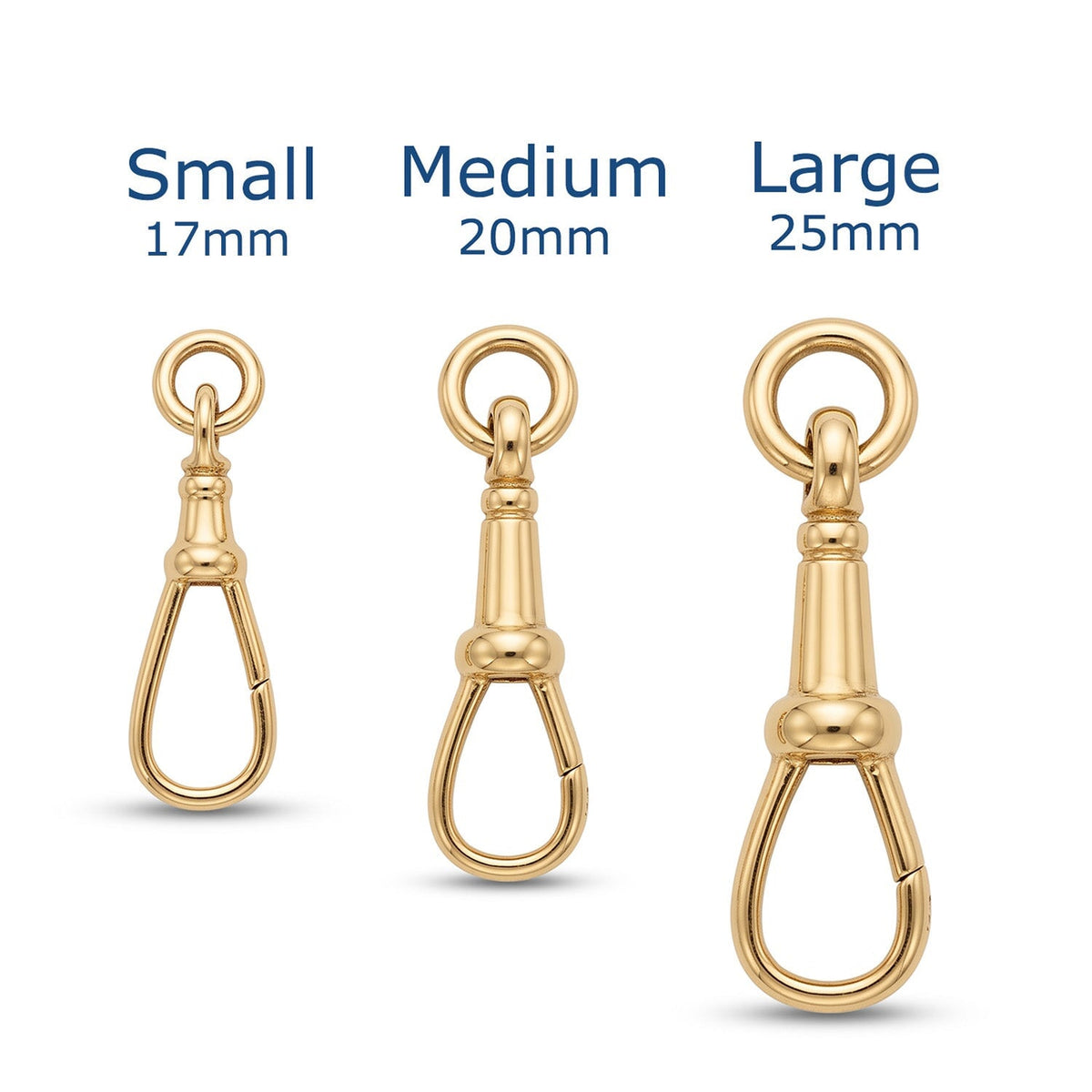 14K 9K Gold Swivel Dog Clip Albert Swivel Clasp Aurora Designer