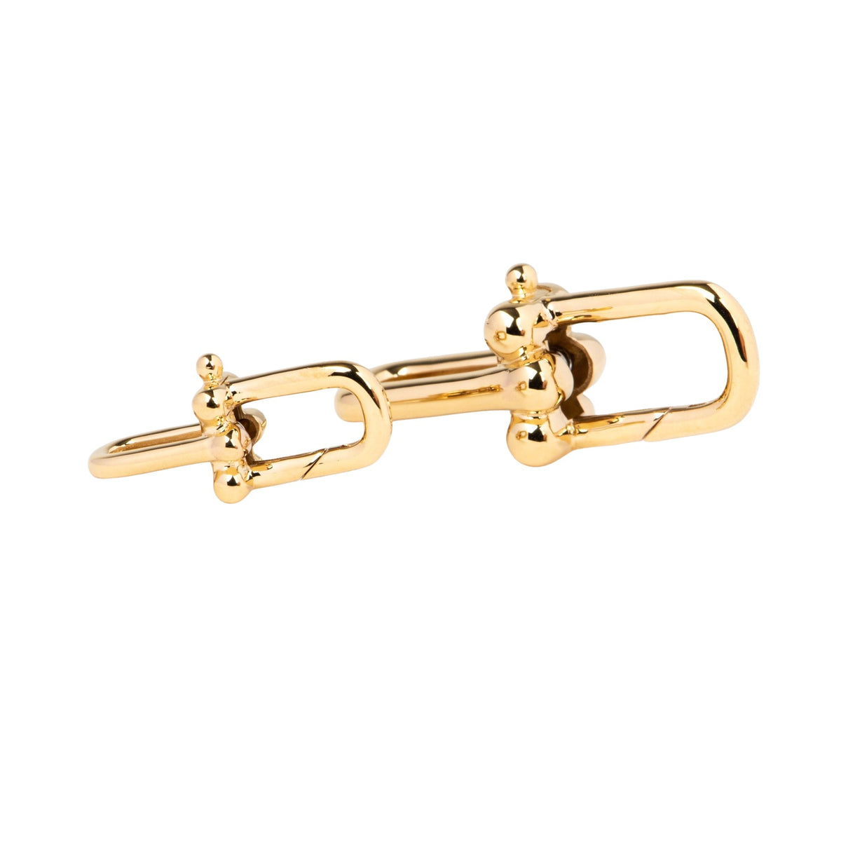 18K Gold Horseshoe Push Gate Clasp M4069 Aurora Designer