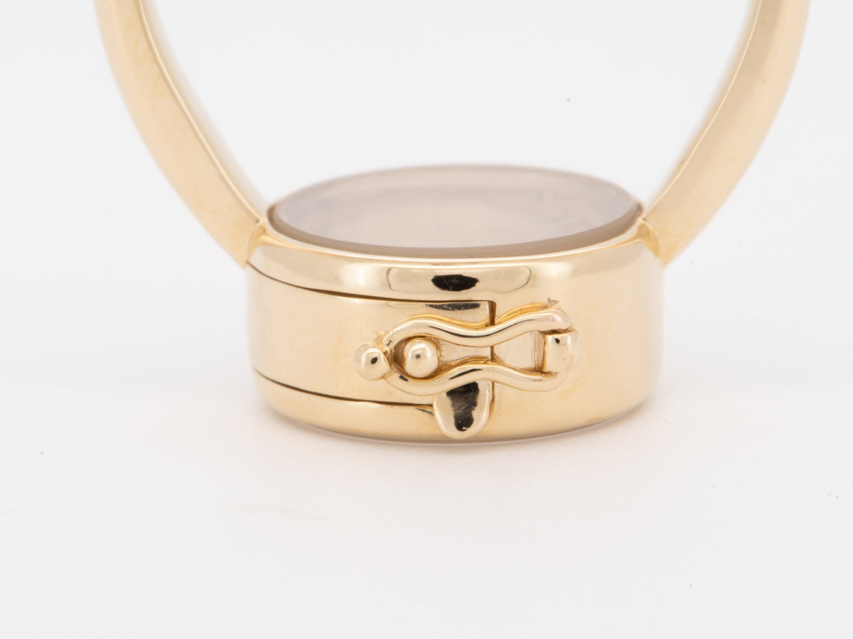 Solid 14K Gold Shaker Locket Ring M6009 Aurora Designer
