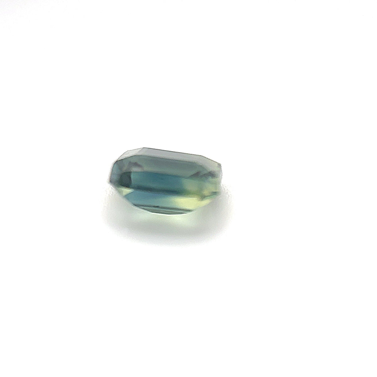 1.08ct Rectangle Shape Green Gold Sapphire, 5.8*4.7*3.3mm PS13 Aurora Designer