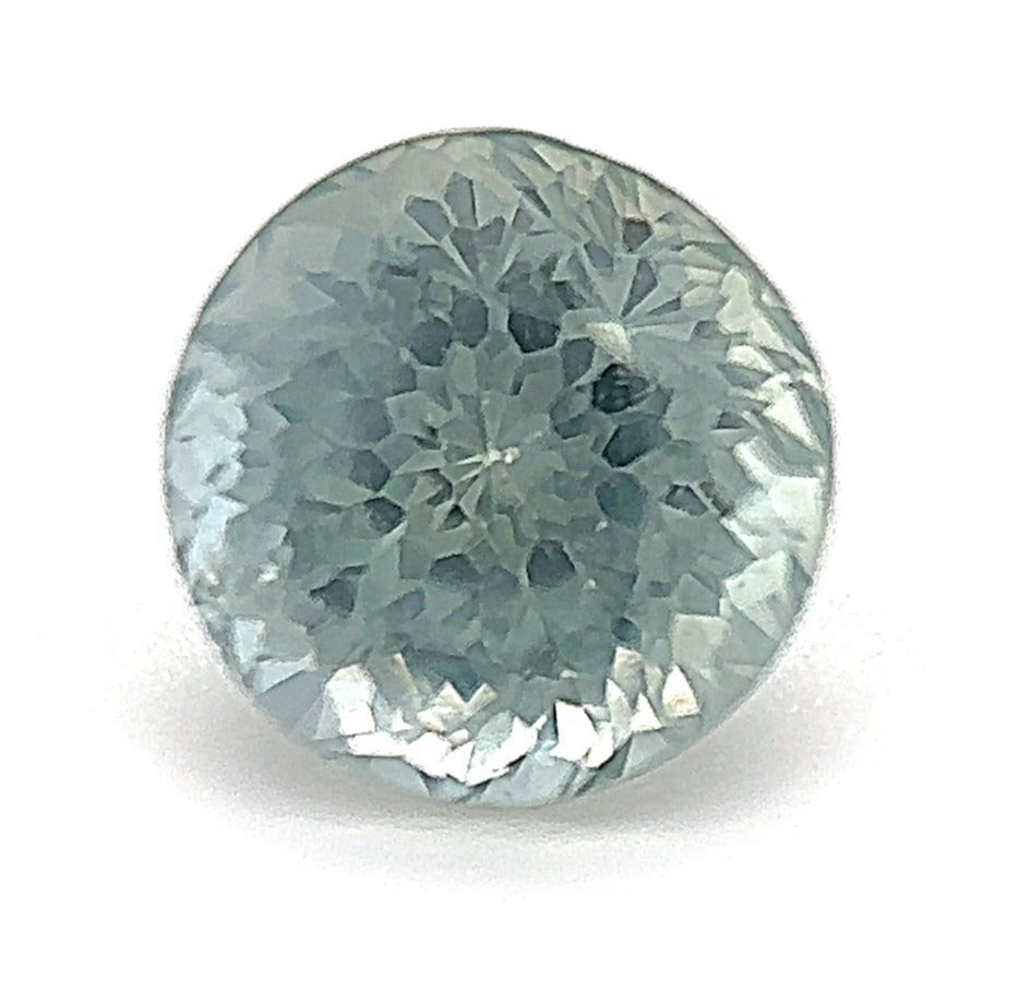 1.20ct Round Shape Blue Green Montana Sapphire, 5.7*4.5mm PS177 Aurora Designer
