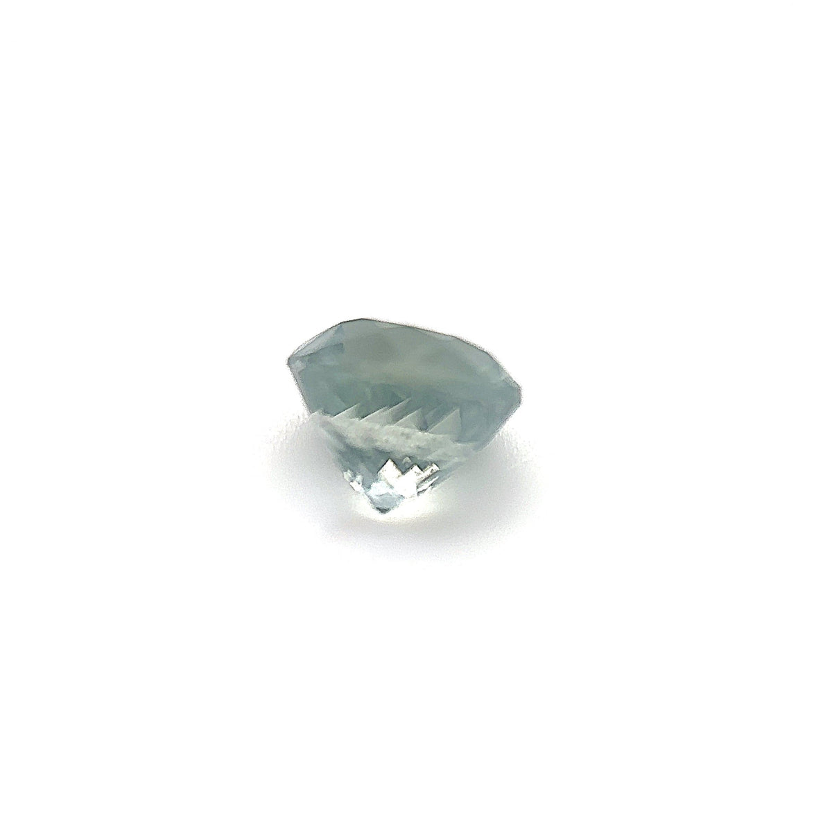 1.20ct Round Shape Blue Green Montana Sapphire, 5.7*4.5mm PS177 Aurora Designer