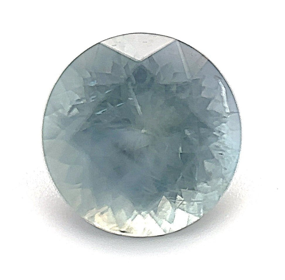 2.00ct Round Shape Blue Green Montana Sapphire, 7.4*5.0mm PS225 Aurora Designer