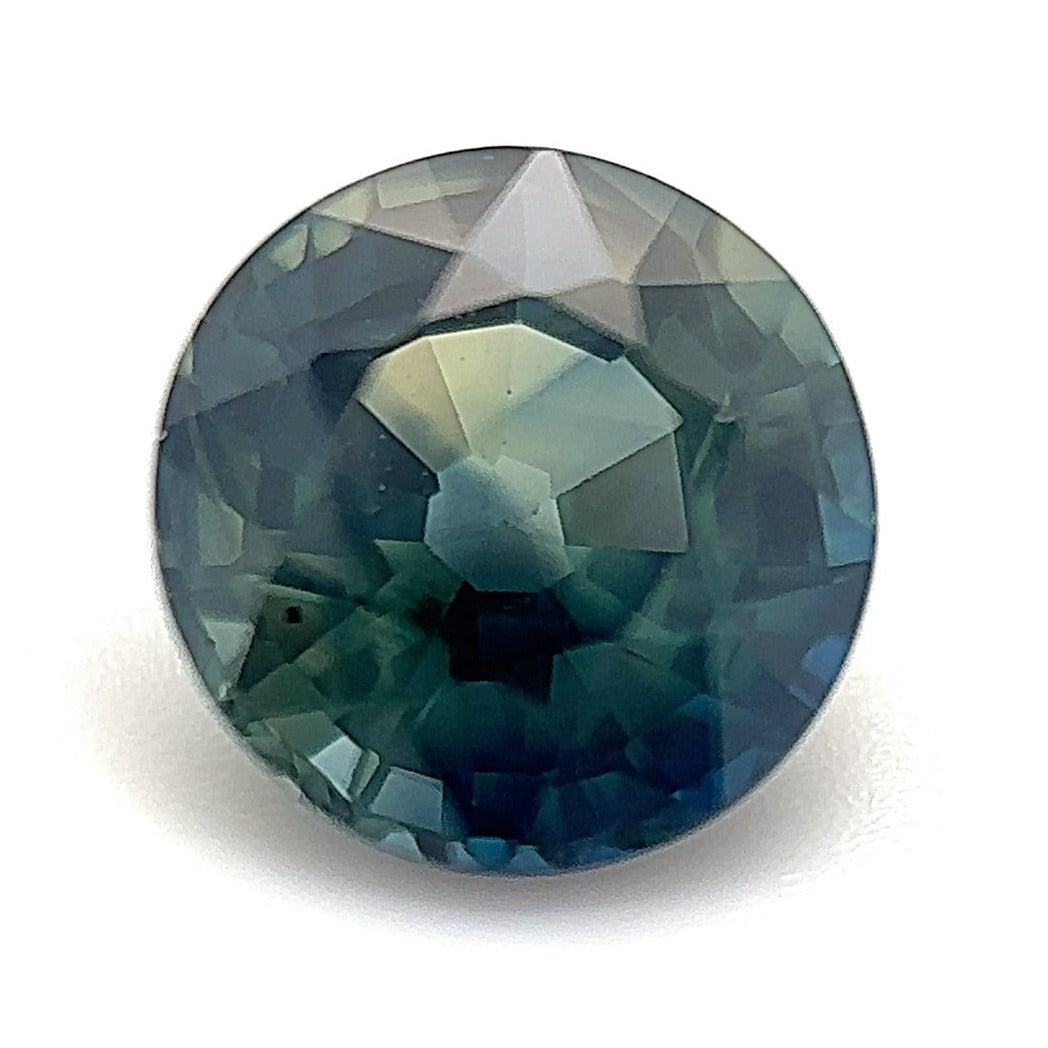 1.55ct Round Shape Blue Green Sapphire, 6.6*4.3mm PS273 Aurora Designer
