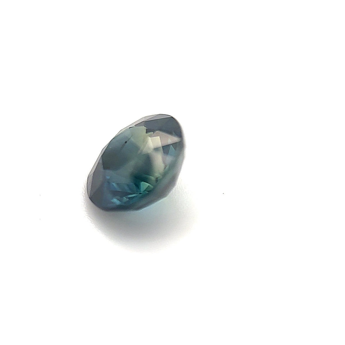 1.55ct Round Shape Blue Green Sapphire, 6.6*4.3mm PS273 Aurora Designer