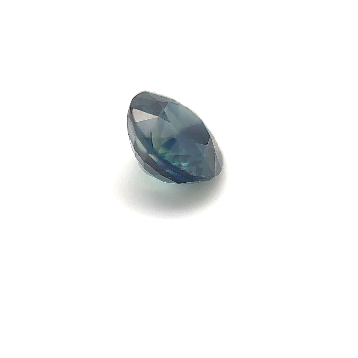 1.55ct Round Shape Blue Green Sapphire, 6.6*4.3mm PS273 Aurora Designer