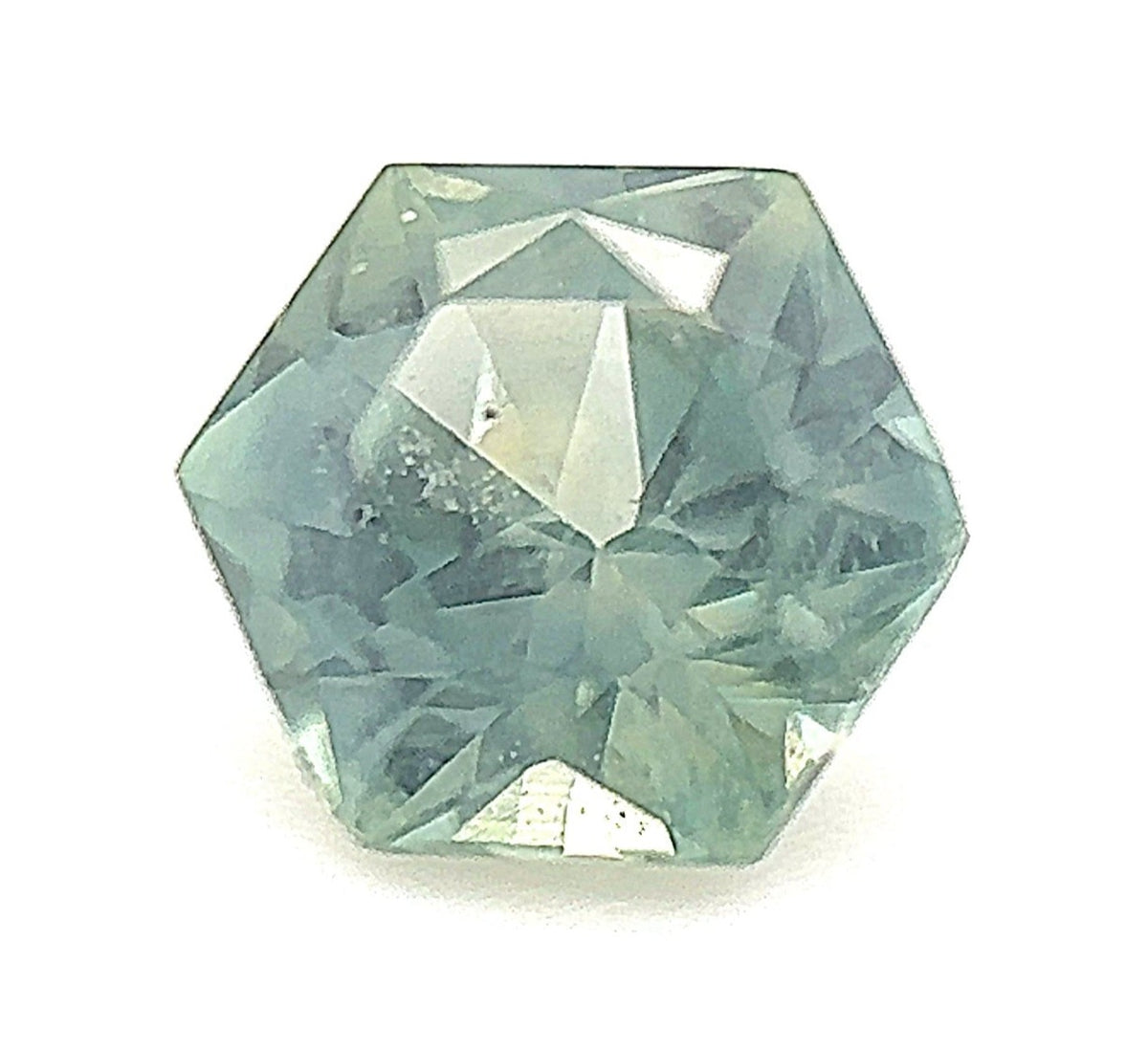 0.81ct Hexagon Shape Montana Sapphire 5.6*4.9*3.6mm PS435 Aurora Designer