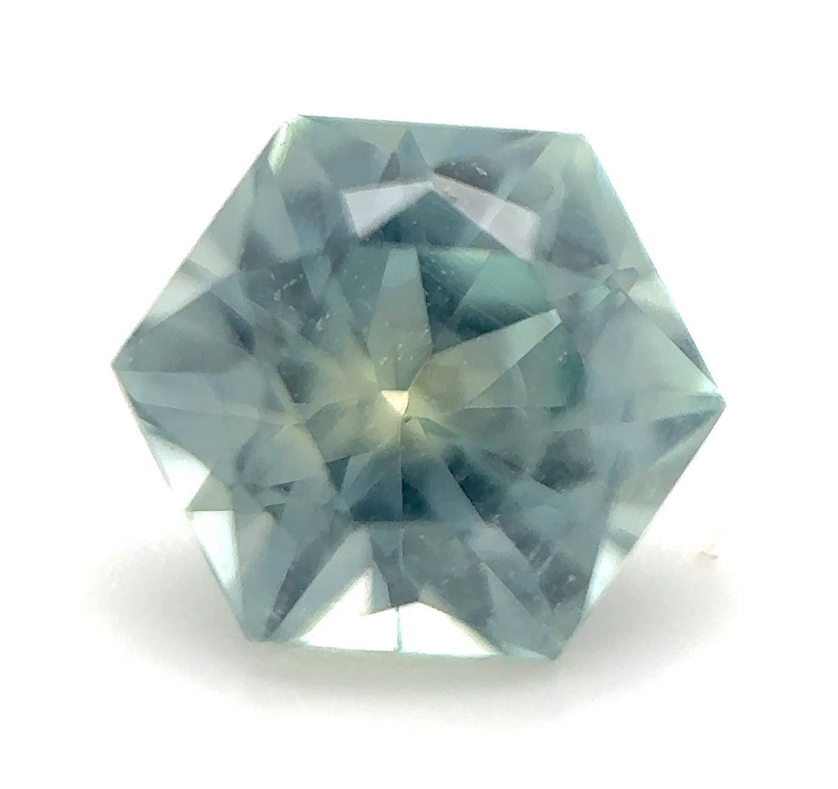 0.77ct Hexagon Shape Montana Sapphire 5.6*4.8*3.6mm PS436 Aurora Designer