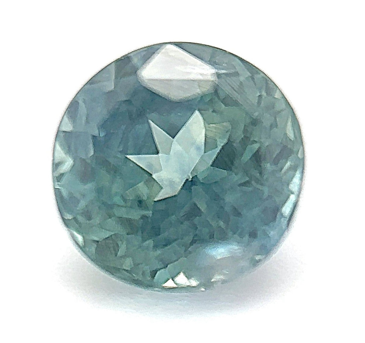 1.21ct Round Shape Montana Sapphire 5.5*4.3mm PS456 Aurora Designer
