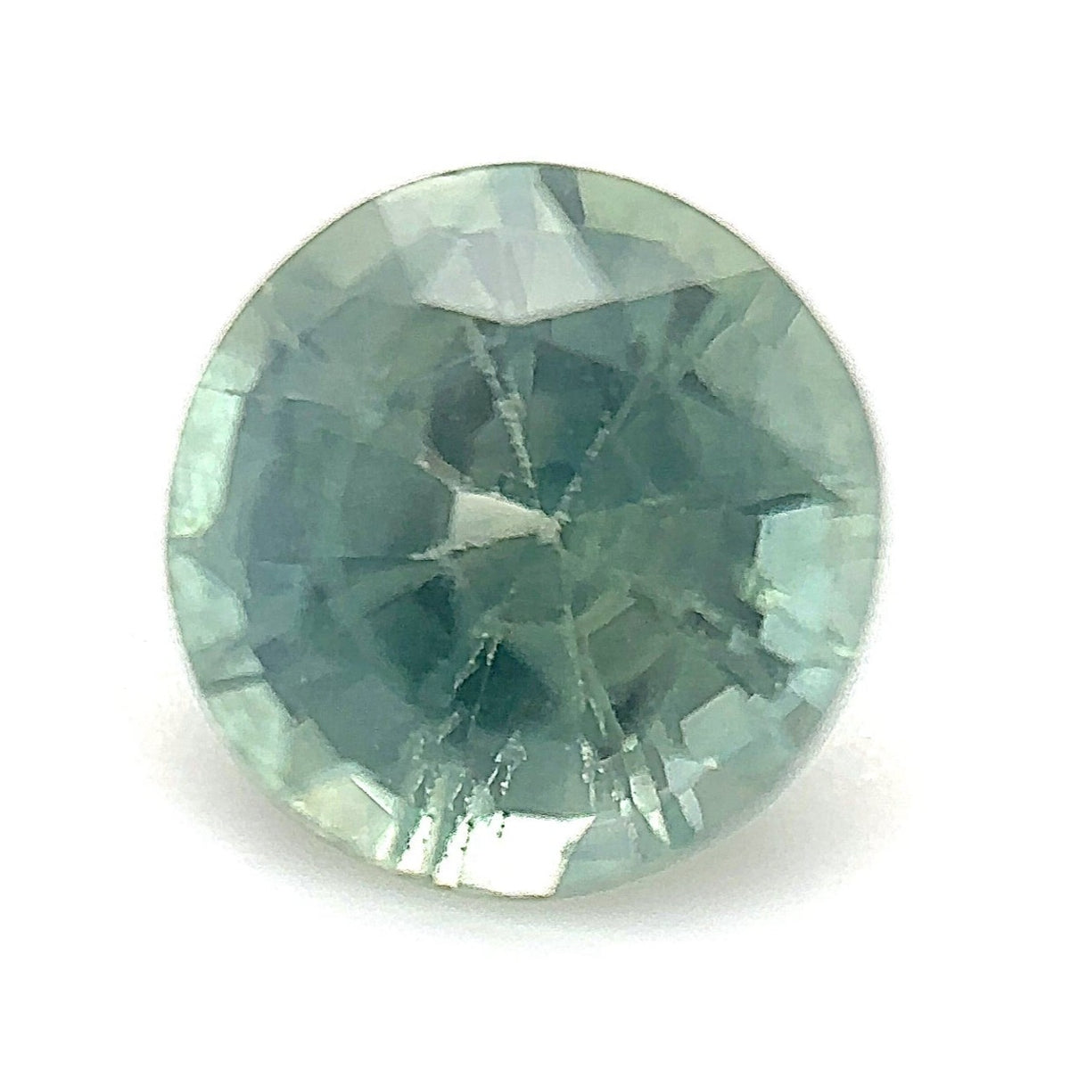 0.67ct Round Shape Montana Sapphire 5.1*3.3mm PS538 Aurora Designer