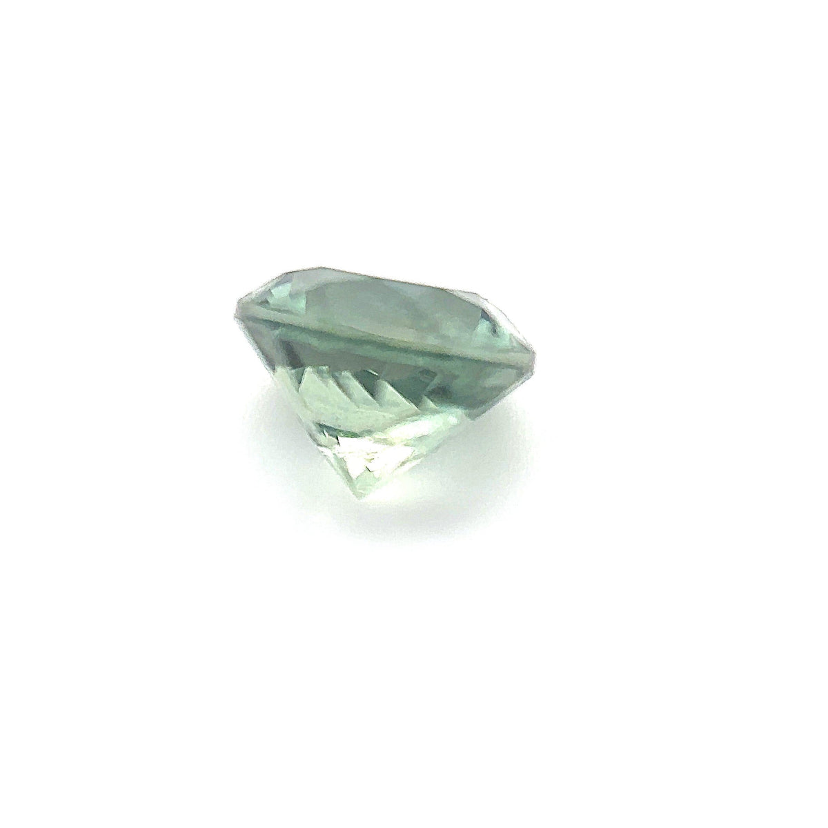0.89ct Round Shape Montana Sapphire 5.4*4.2mm PS604 Aurora Designer
