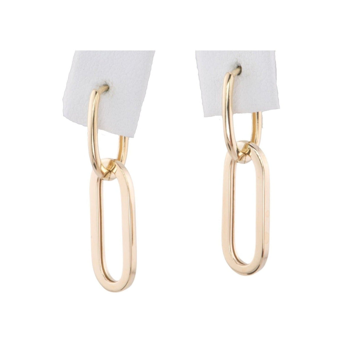 Double Rectangle Dangle Earrings 28x7mm 14K Gold R3172 Aurora Designer