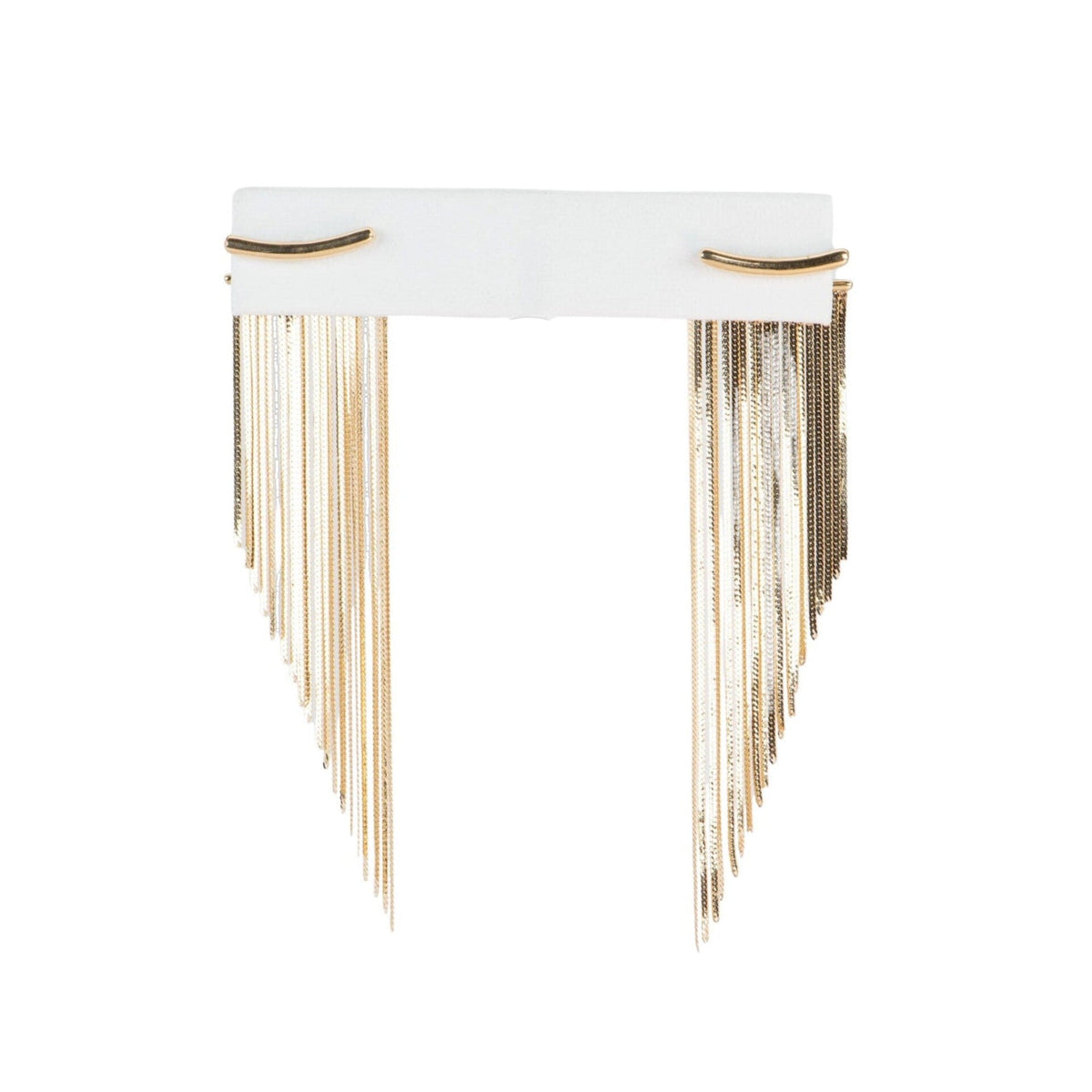 Solid 18K Gold Waterfall Fringe Tassel Earrings 4.89g R3210 Aurora Designer