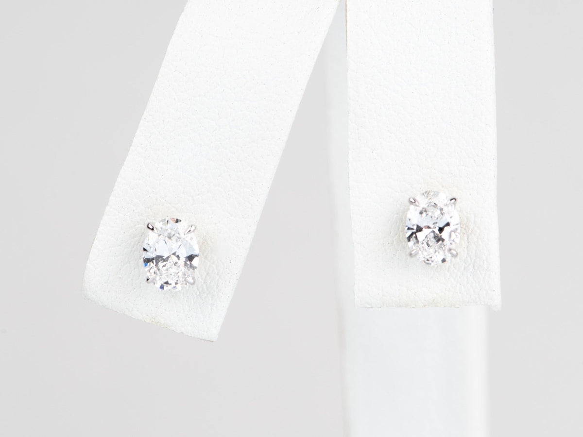 2.28ctw Lab Diamond Earrings Wear Multiple Ways 18K White Gold R3252 Aurora Designer