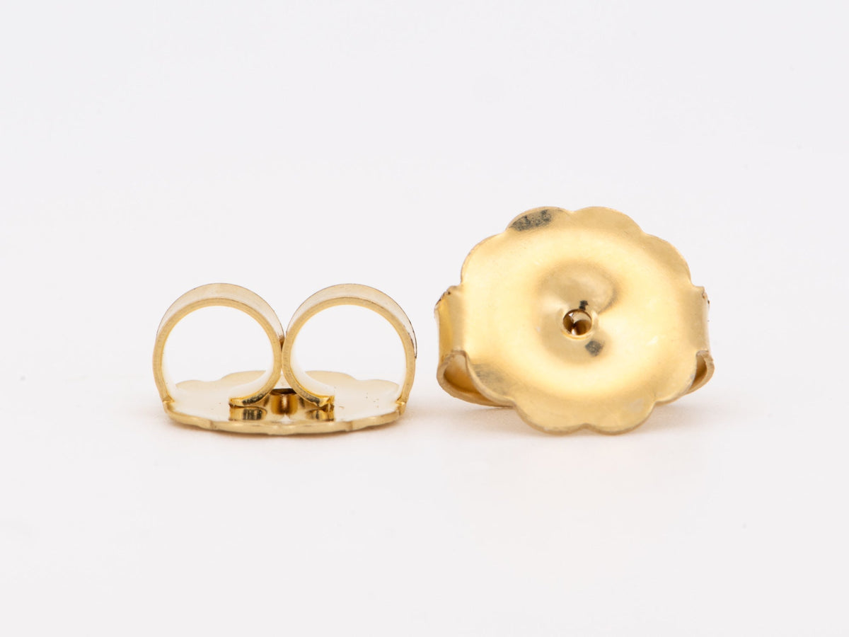 9mm Solid 14K Gold Ear Backs for Stabilizing Heavy Earrings R3259 Aurora Designer