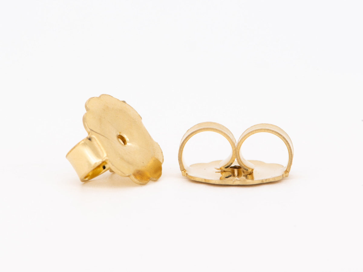 9mm Solid 14K Gold Ear Backs for Stabilizing Heavy Earrings R3259 Aurora Designer