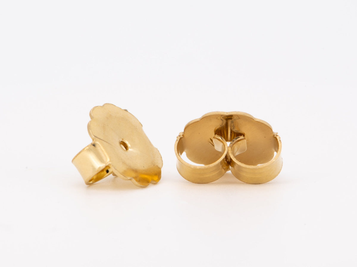 9mm Solid 14K Gold Ear Backs for Stabilizing Heavy Earrings R3259 Aurora Designer
