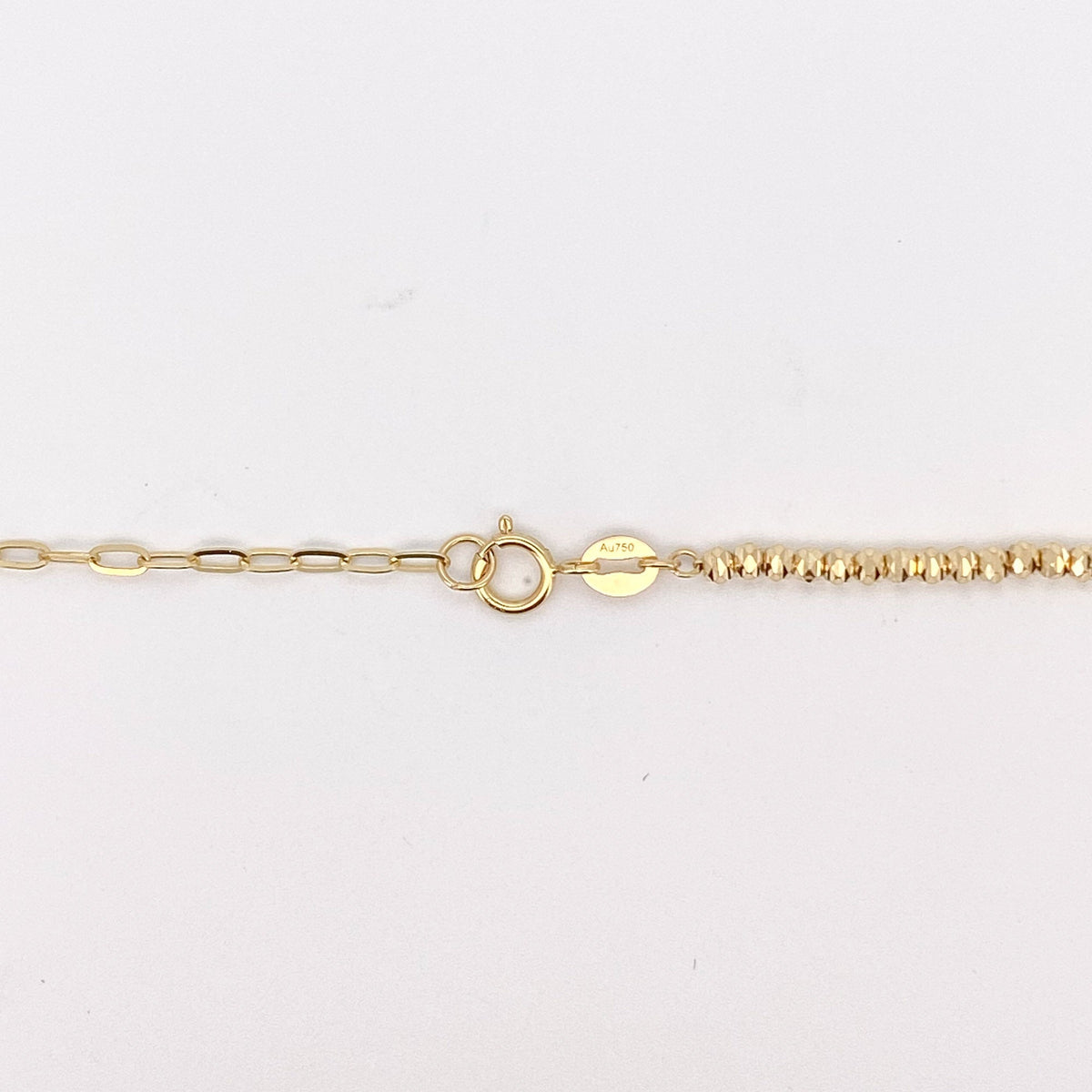 18K Gold Necklace Chain 18" 3.84g R4381 Aurora Designer