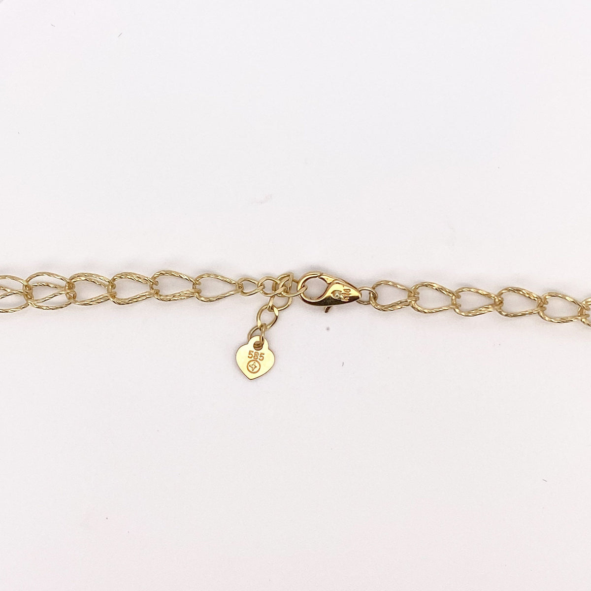 17.5" 14K Gold Diamond Cut Mixed Loop Necklace ~5.9g R4505 Aurora Designer