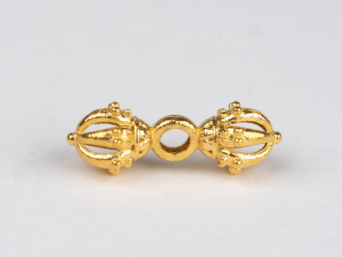 18K Gold Mini Vajra Charm Pendant R4527 Aurora Designer