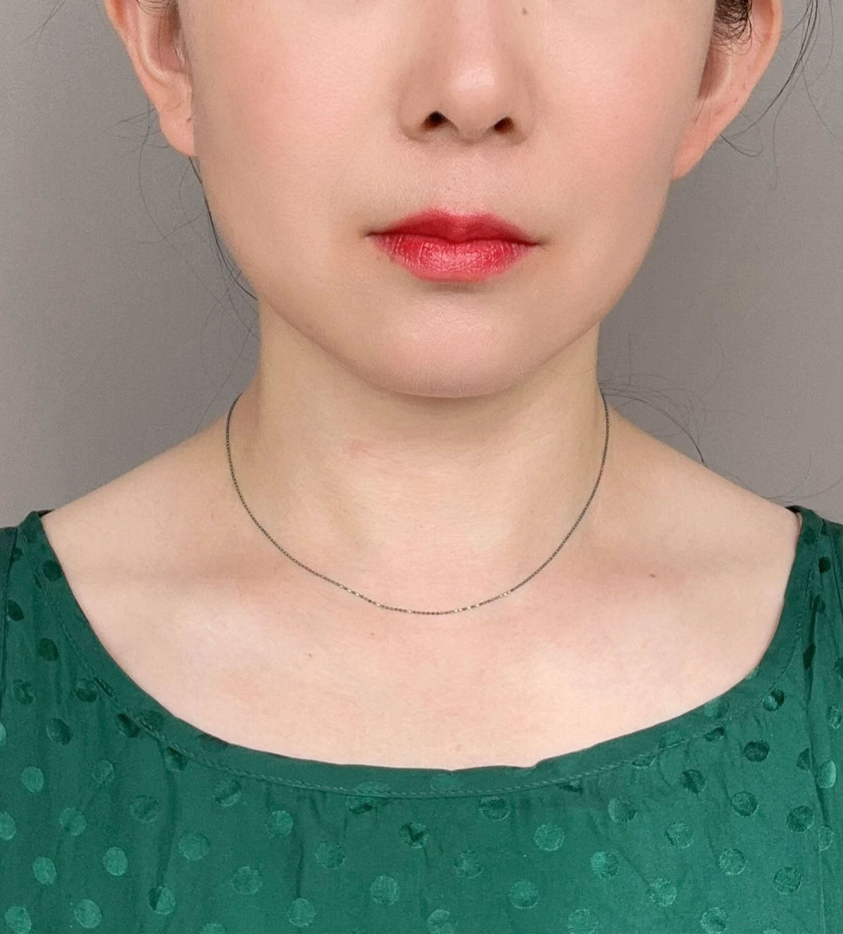 18K Gold Iridescent Color Adjustable Bead Chain Necklace 18" Needle End for Pendant Charm ~1.3g R4581 Aurora Designer