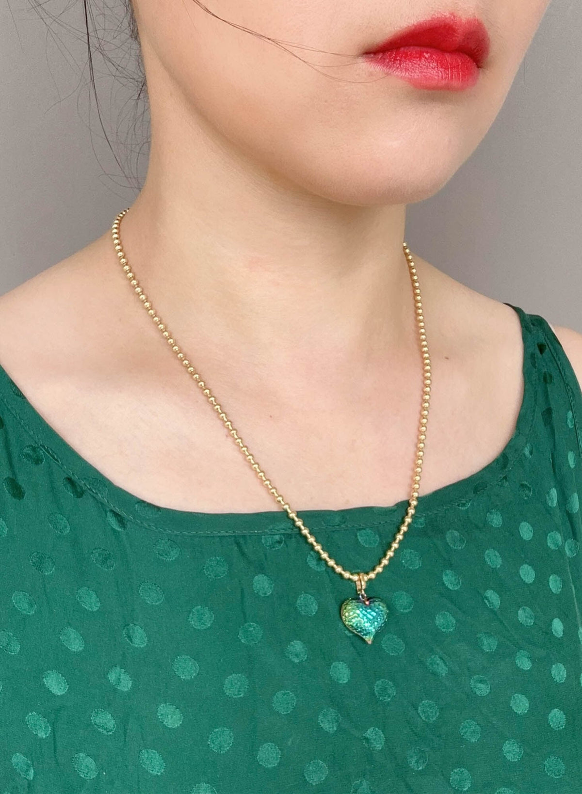 3mm Gold Bead Necklace 20" Customizable 18K Gold Heavy 14g+ R4574 Aurora Designer