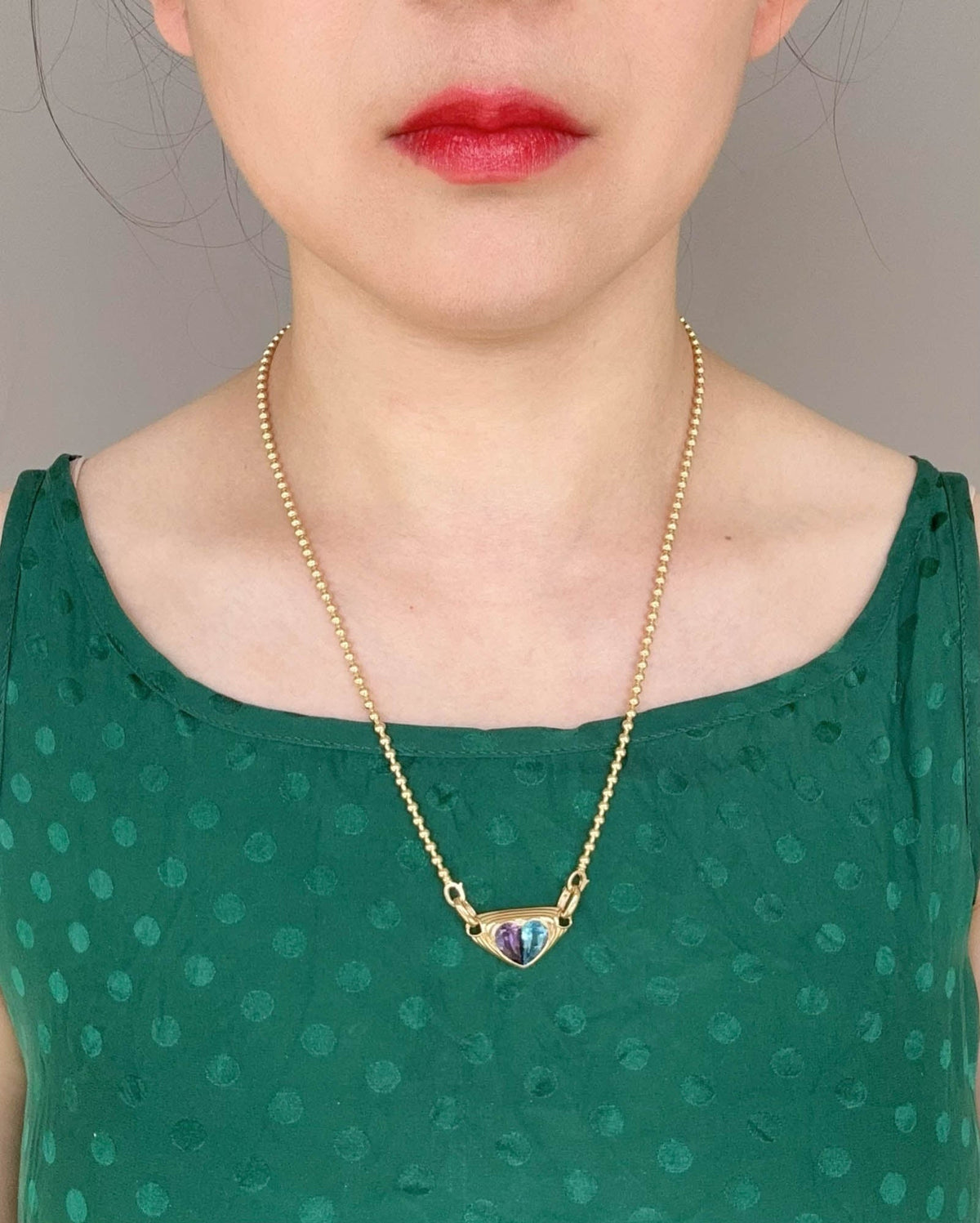 3mm Gold Bead Necklace 20" Customizable 18K Gold Heavy 14g+ R4574 Aurora Designer