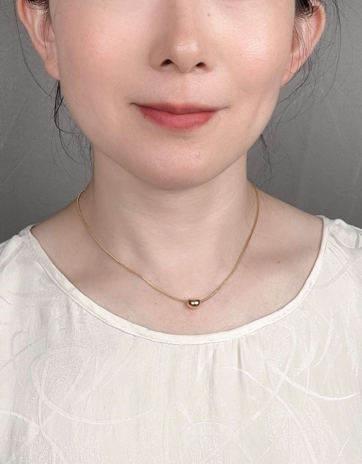 18K Gold Slinky Snake Chain Necklace 1.35mm 3g+ Delicate Versatile RR4602 Aurora Designer