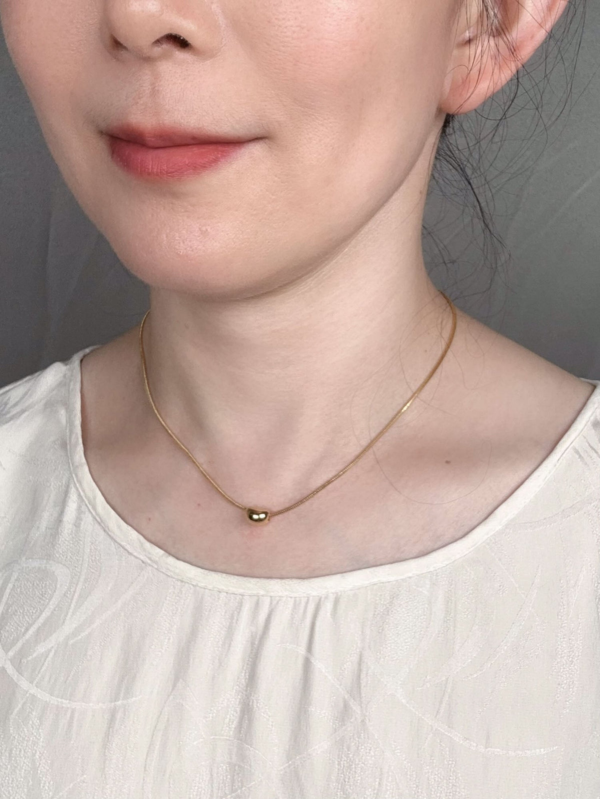 18K Gold Slinky Snake Chain Necklace 1.35mm 3g+ Delicate Versatile RR4602 Aurora Designer