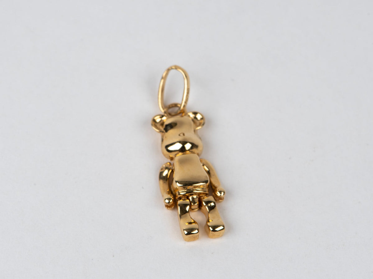 18K Gold Moving Arms and Legs Teddy Bear Pendant 1.83g R4605 Aurora Designer