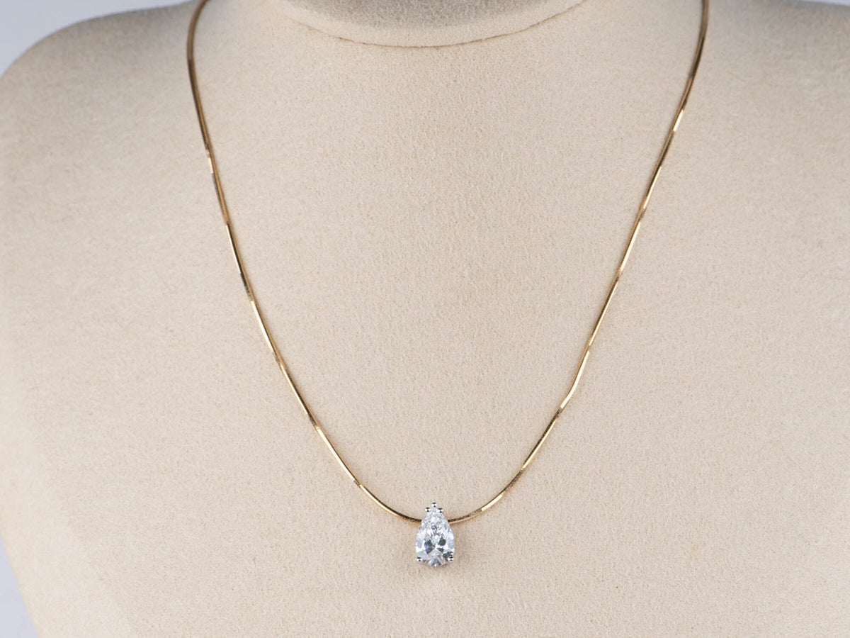Thin Snake Chain Necklace 18K Gold 3g+ with Needle Threader for Pendant Charm Fully Adjustable Length Smooth and Shiny R4686 Aurora Designer